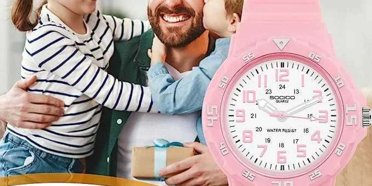 Discover the Adorable SOCICO Pink Children Analog Watch for Timekeeping Fun