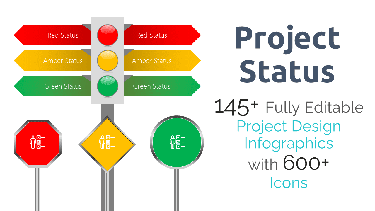 Project Status Reporting Infographics: Visualize Project Progress Effectively | PPT Infographics